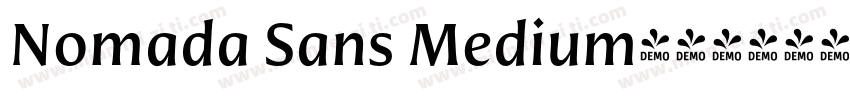 Nomada Sans Medium字体转换